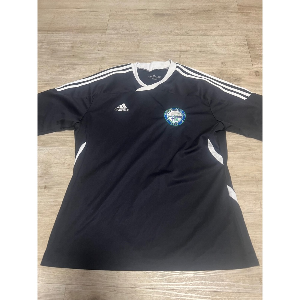 Adidas Clonmel Celtic FC Soccer Jersey Mens XL Black ClimaCool Number 9 Shirt
